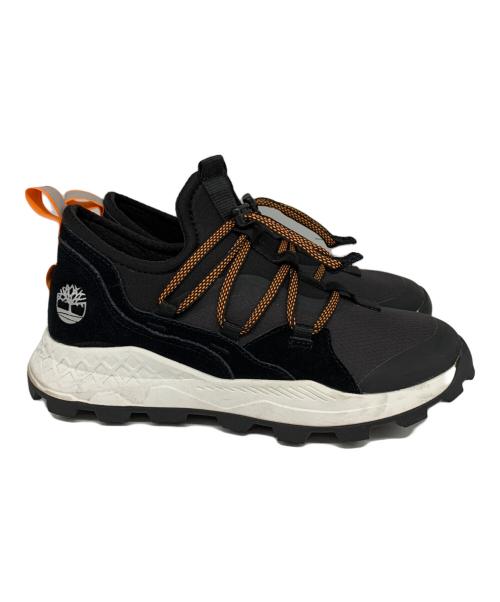 Timberland（ティンバーランド）Timberland (ティンバーランド) レザー/ファブリックスニーカー ブラック サイズ:25cmの古着・服飾アイテム