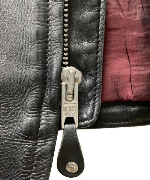 Schott（ショット）Schott (ショット) ライダースジャケット ブラック サイズ:38の古着・服飾アイテム