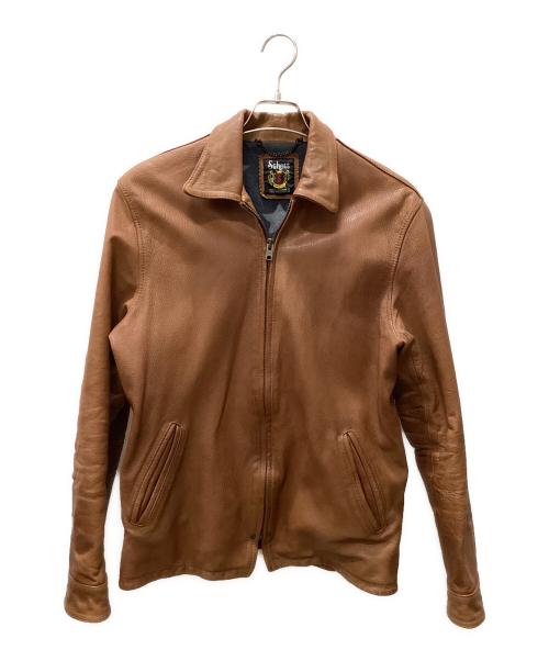 Schott（ショット）Schott (ショット) GOAT SKIN JACKET ブラウン サイズ:Lの古着・服飾アイテム