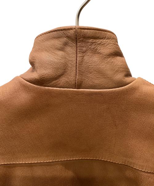 Schott（ショット）Schott (ショット) GOAT SKIN JACKET ブラウン サイズ:Lの古着・服飾アイテム