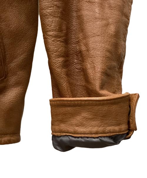 Schott（ショット）Schott (ショット) GOAT SKIN JACKET ブラウン サイズ:Lの古着・服飾アイテム