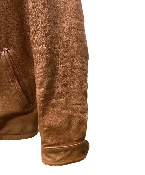 Schott（ショット）Schott (ショット) GOAT SKIN JACKET ブラウン サイズ:Lの古着・服飾アイテム