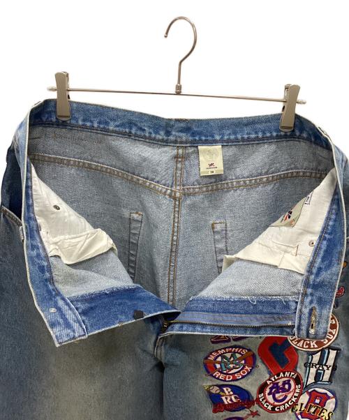 Negro League（二グロ リーグ）Negro League (二グロ リーグ) チームロゴデニムパンツ インディゴ サイズ:38の古着・服飾アイテム