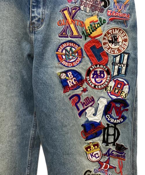 Negro League（二グロ リーグ）Negro League (二グロ リーグ) チームロゴデニムパンツ インディゴ サイズ:38の古着・服飾アイテム