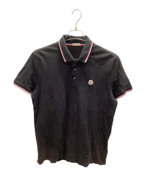 MONCLER（モンクレール）MONCLER (モンクレール) ポロシャツ ブラック サイズ:XLの古着・服飾アイテム