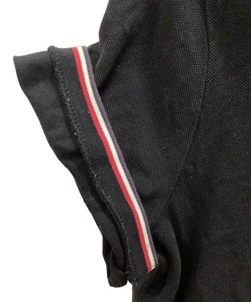 MONCLER（モンクレール）MONCLER (モンクレール) ポロシャツ ブラック サイズ:XLの古着・服飾アイテム