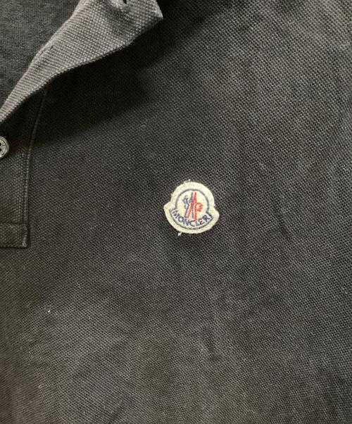 MONCLER（モンクレール）MONCLER (モンクレール) ポロシャツ ブラック サイズ:XLの古着・服飾アイテム