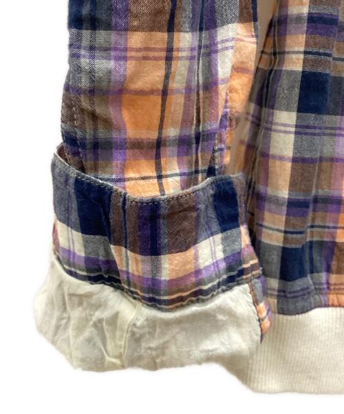 stussy（ステューシー）stussy (ステューシー) ジップジャケット ブルー×オレンジ サイズ:MEDIUMの古着・服飾アイテム