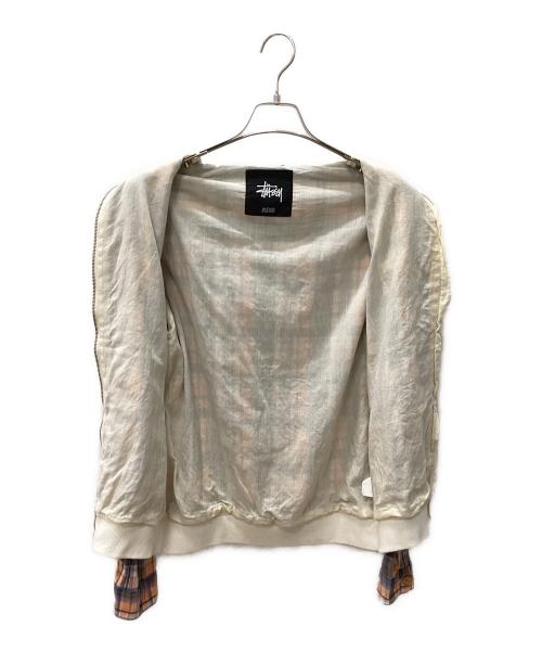 stussy（ステューシー）stussy (ステューシー) ジップジャケット ブルー×オレンジ サイズ:MEDIUMの古着・服飾アイテム