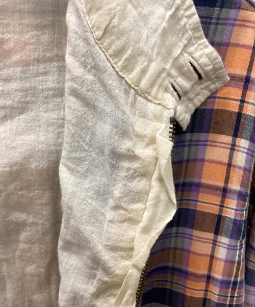 stussy（ステューシー）stussy (ステューシー) ジップジャケット ブルー×オレンジ サイズ:MEDIUMの古着・服飾アイテム