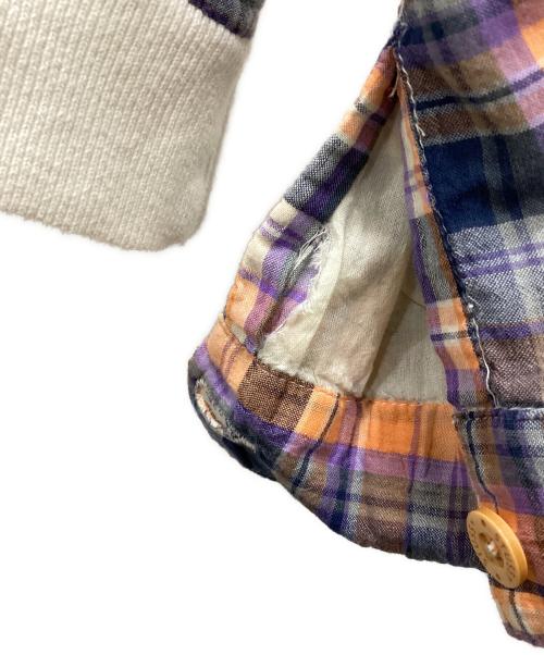 stussy（ステューシー）stussy (ステューシー) ジップジャケット ブルー×オレンジ サイズ:MEDIUMの古着・服飾アイテム