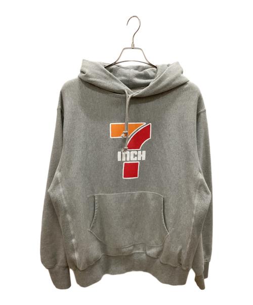 RECOGNIZE（レコグナイズ）RECOGNIZE (レコグナイズ) 7 INCH HOODIE ライトグレー サイズ:Lの古着・服飾アイテム