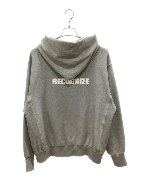 RECOGNIZE（レコグナイズ）RECOGNIZE (レコグナイズ) 7 INCH HOODIE ライトグレー サイズ:Lの古着・服飾アイテム