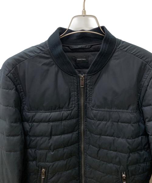 DIESEL（ディーゼル）DIESEL (ディーゼル) 中綿ジャケット ブラック サイズ:Lの古着・服飾アイテム