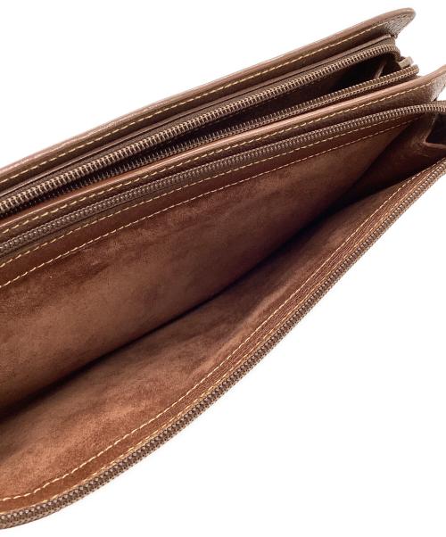 GUCCI（グッチ）GUCCI (グッチ) OLD GUCCI クラッチバッグ ブラウンの古着・服飾アイテム