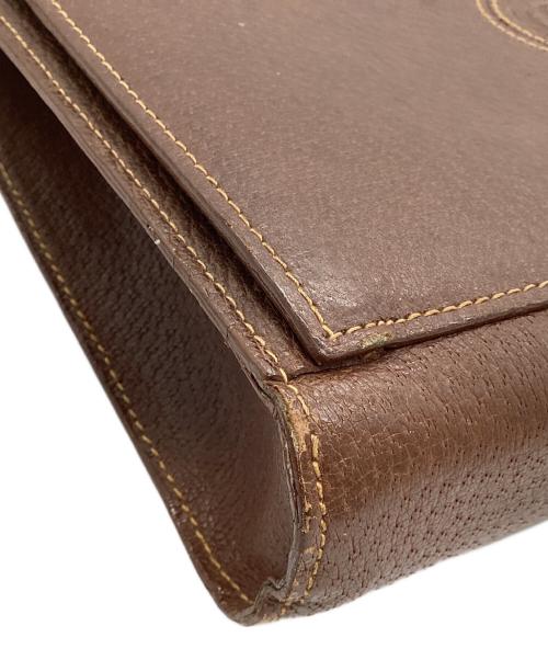 GUCCI（グッチ）GUCCI (グッチ) OLD GUCCI クラッチバッグ ブラウンの古着・服飾アイテム