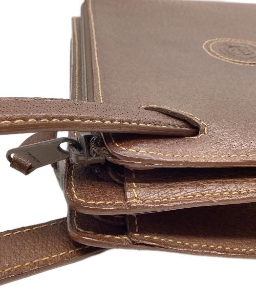 GUCCI（グッチ）GUCCI (グッチ) OLD GUCCI クラッチバッグ ブラウンの古着・服飾アイテム