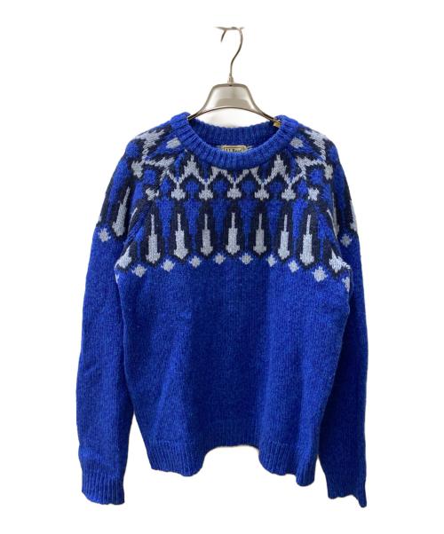 L.L.Bean（エルエルビーン）L.L.Bean (エルエルビーン) 厚手ニット ブルー サイズ:Lの古着・服飾アイテム