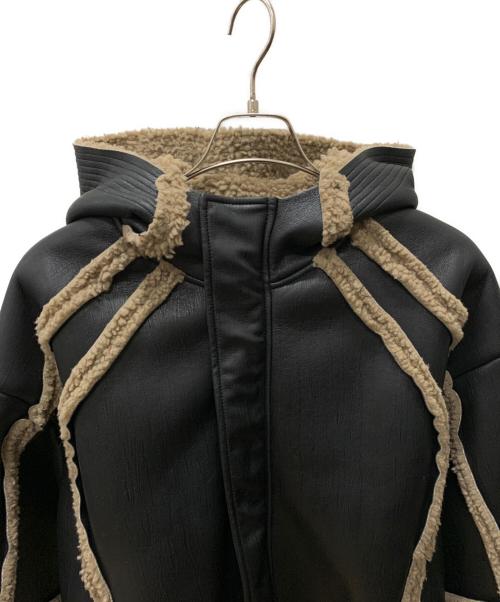 CROWORLD（クロウワールド）CROWORLD (クロウワールド) 裏ボアフーディジャケット ブラック サイズ:XLの古着・服飾アイテム