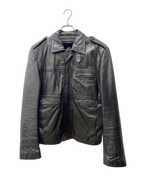 Raffaelo（ラファエロ）RAFFAELO (ラファエロ) レザージャケット ブラック サイズ:40の古着・服飾アイテム