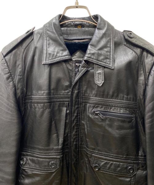 Raffaelo（ラファエロ）RAFFAELO (ラファエロ) レザージャケット ブラック サイズ:40の古着・服飾アイテム