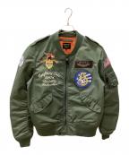 AVIREXアヴィレックス）の古着「L-2Bフライトジャケット」｜グリーン