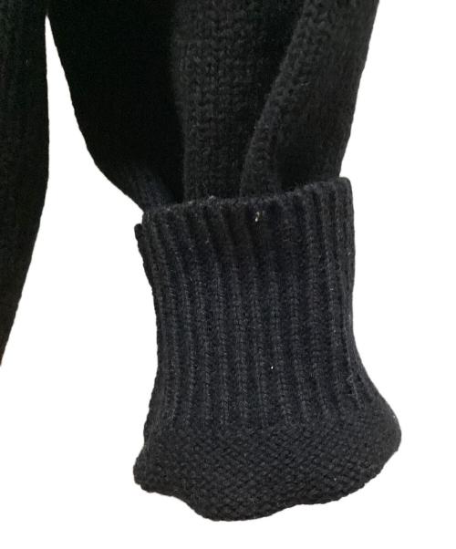 COMME des GARCONS HOMME（コムデギャルソン オム）COMME des GARCONS HOMME (コムデギャルソン オム) 厚手ニット ブラック サイズ:表記無しの古着・服飾アイテム