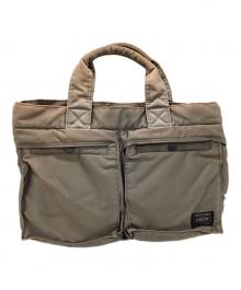 PORTER（ポーター）の古着「タンカー ミニトートバッグ」｜シルバーグレー