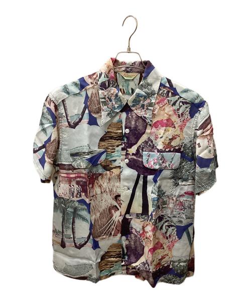 Sun Surf（サンサーフ）Sun Surf (サンサーフ) 半袖シャツ スカイブルー サイズ:Mの古着・服飾アイテム