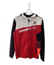 DUCATI CORSE（デュカティ・コルセ）の古着「DUCATI CORSE ジップパーカー」｜レッド×ブラック