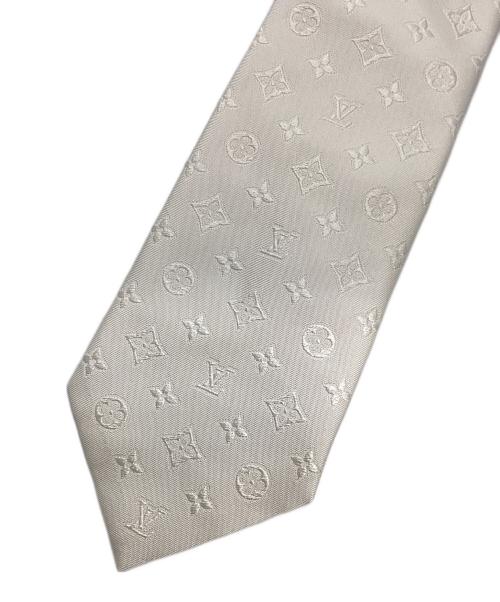 LOUIS VUITTON（ルイ ヴィトン）LOUIS VUITTON (ルイ ヴィトン) モノグラム MR1221 ネクタイ ホワイト サイズ:表記無しの古着・服飾アイテム