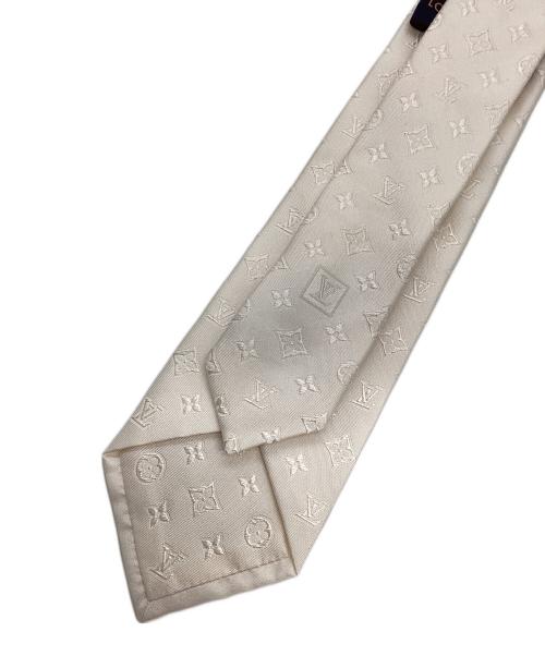 LOUIS VUITTON（ルイ ヴィトン）LOUIS VUITTON (ルイ ヴィトン) モノグラム MR1221 ネクタイ ホワイト サイズ:表記無しの古着・服飾アイテム