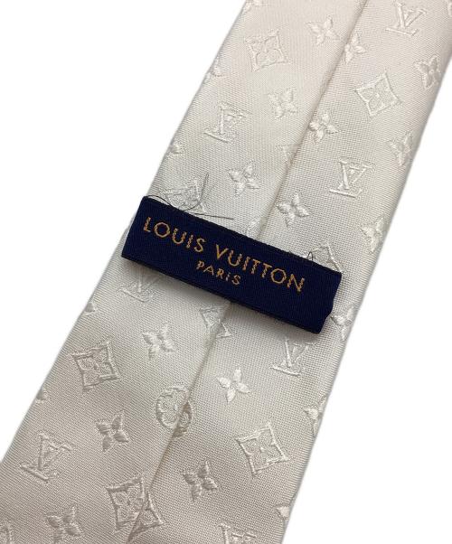 LOUIS VUITTON（ルイ ヴィトン）LOUIS VUITTON (ルイ ヴィトン) モノグラム MR1221 ネクタイ ホワイト サイズ:表記無しの古着・服飾アイテム