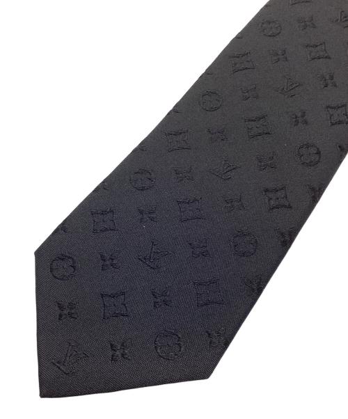 LOUIS VUITTON（ルイ ヴィトン）LOUIS VUITTON (ルイ ヴィトン) モノグラム MR1221 ネクタイ ブラック サイズ:表記無しの古着・服飾アイテム