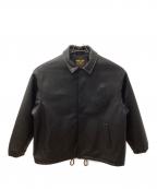 CALEEキャリー）の古着「レザーブルゾン」｜ブラック