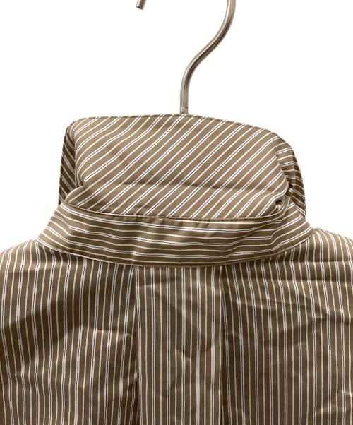 Ameri（アメリ）Ameri (アメリ) STRIPE INVERSION SHIRT TOP ブラウン サイズ:Fの古着・服飾アイテム