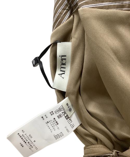 Ameri（アメリ）Ameri (アメリ) STRIPE SHIRT DETAIL MINI SKIRT ブラウン サイズ:Mの古着・服飾アイテム