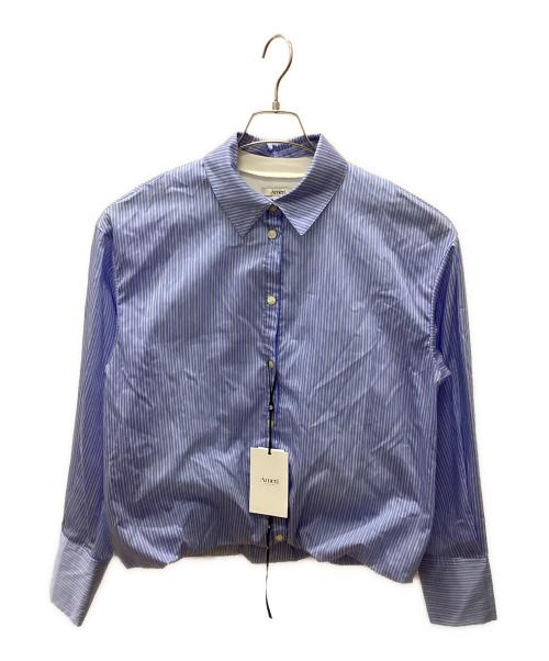 Ameri（アメリ）Ameri (アメリ) STRIPE INVERSION SHIRT TOP ホワイト×ブルー サイズ:Fの古着・服飾アイテム