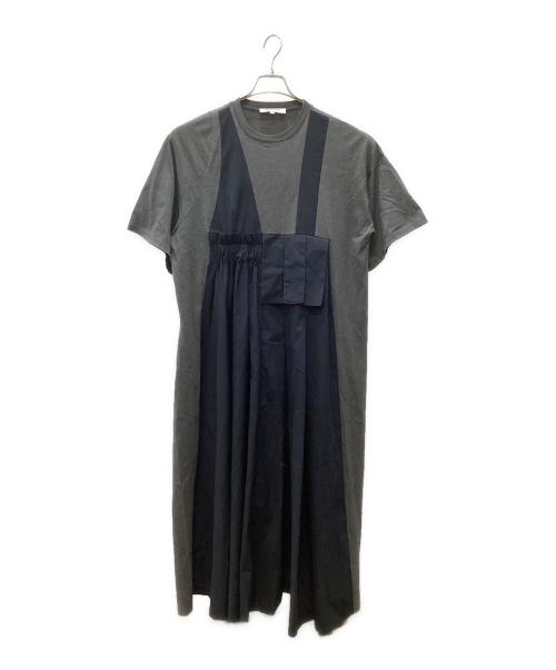 ENFOLD（エンフォルド）ENFOLD (エンフォルド) FAKE-LAYERED DRESS グレー サイズ:38の古着・服飾アイテム