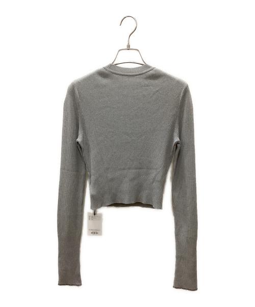 Mame Kurogouchi（マメクロゴウチ）Mame Kurogouchi (マメクロゴウチ) “Kintsugi” Crew Neck Knitted Top グレー サイズ:2の古着・服飾アイテム