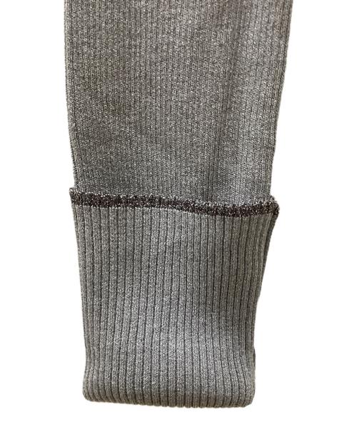 Mame Kurogouchi（マメクロゴウチ）Mame Kurogouchi (マメクロゴウチ) “Kintsugi” Crew Neck Knitted Top グレー サイズ:2の古着・服飾アイテム