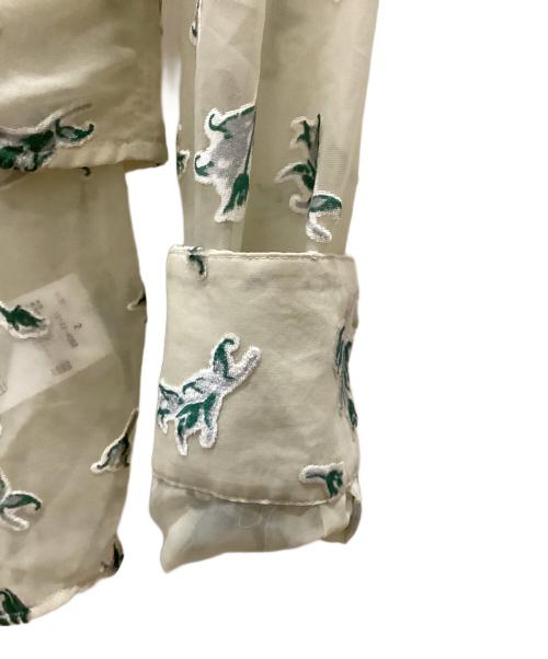 CLANE（クラネ）CLANE (クラネ) FLOWER OPAL BUSTIER SHIRTS ベージュ サイズ:2の古着・服飾アイテム