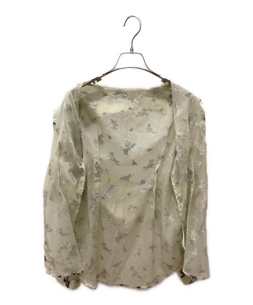 CLANE（クラネ）CLANE (クラネ) FLOWER OPAL BUSTIER SHIRTS ベージュ サイズ:2の古着・服飾アイテム