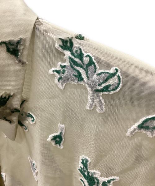 CLANE（クラネ）CLANE (クラネ) FLOWER OPAL BUSTIER SHIRTS ベージュ サイズ:2の古着・服飾アイテム