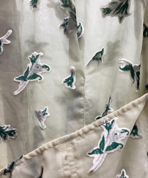 CLANE（クラネ）CLANE (クラネ) FLOWER OPAL BUSTIER SHIRTS ベージュ サイズ:2の古着・服飾アイテム