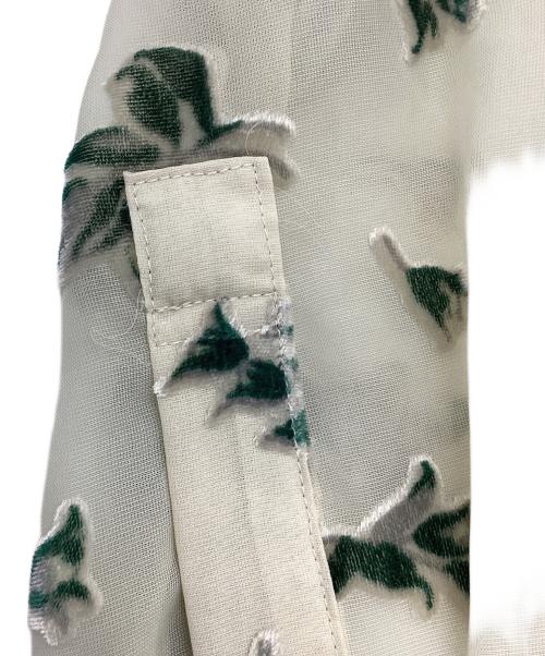 CLANE（クラネ）CLANE (クラネ) FLOWER OPAL BUSTIER SHIRTS ベージュ サイズ:2の古着・服飾アイテム