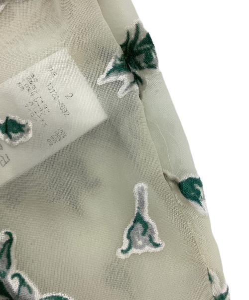 CLANE（クラネ）CLANE (クラネ) FLOWER OPAL BUSTIER SHIRTS ベージュ サイズ:2の古着・服飾アイテム