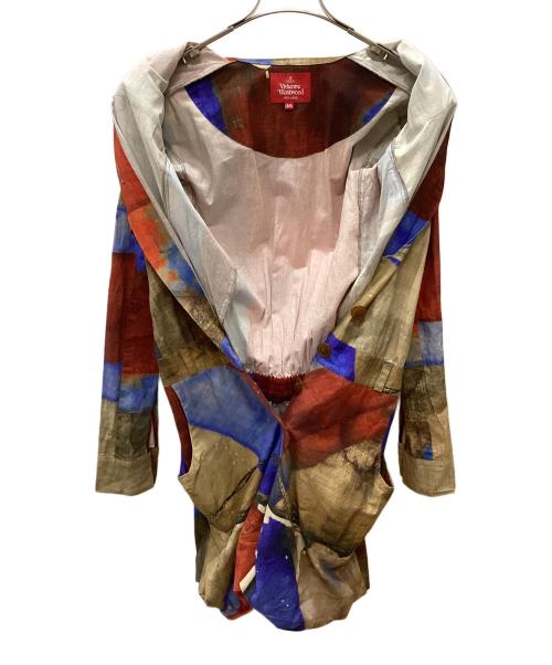 Vivienne Westwood RED LABEL（ヴィヴィアンウエストウッドレッドレーベル）Vivienne Westwood RED LABEL (ヴィヴィアンウエストウッドレッドレーベル) オールインワン レッド×ブルー サイズ:Sの古着・服飾アイテム