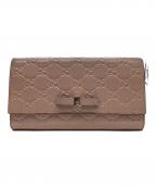 GUCCIグッチ）の古着「長財布」｜ピンク