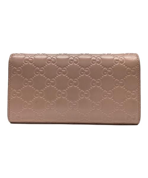 GUCCI（グッチ）GUCCI (グッチ) 長財布 ピンクの古着・服飾アイテム